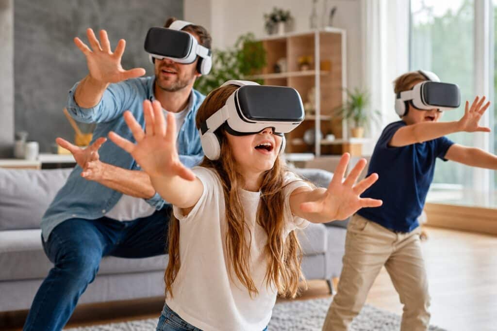expérience VR en famille