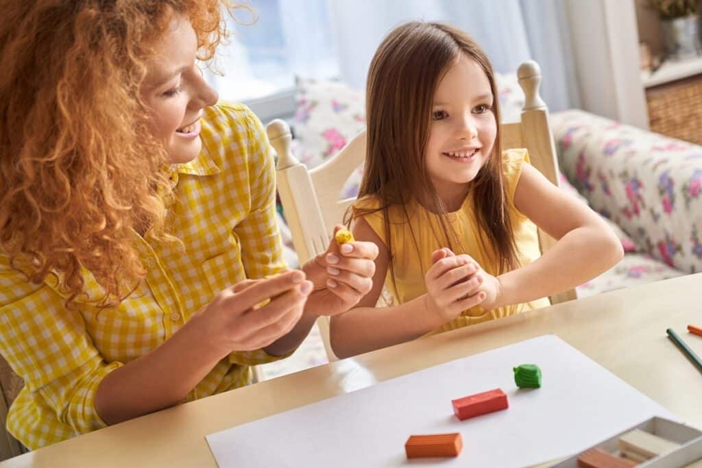 activité manuelle mère et fille