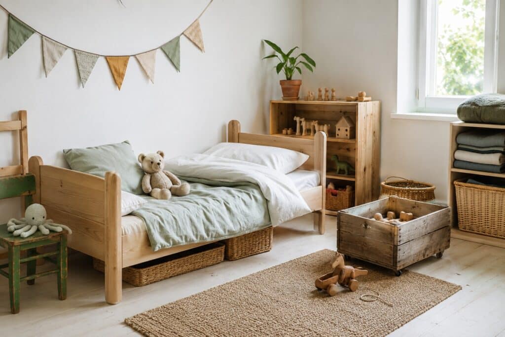Chambre d’enfant zéro déchet au quotidien