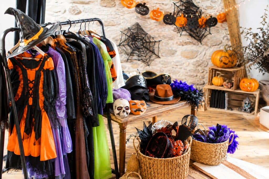 Coin déguisements lors d'une fête d’Halloween