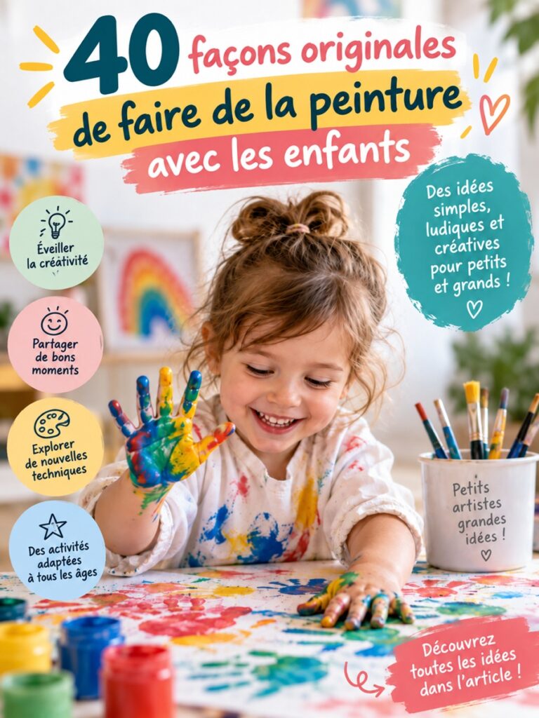 40 façons créatives de peindre avec les enfants
