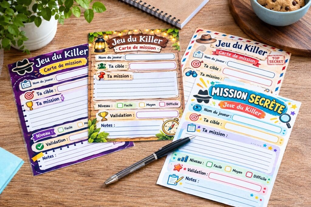 cartes de missions pour le killer