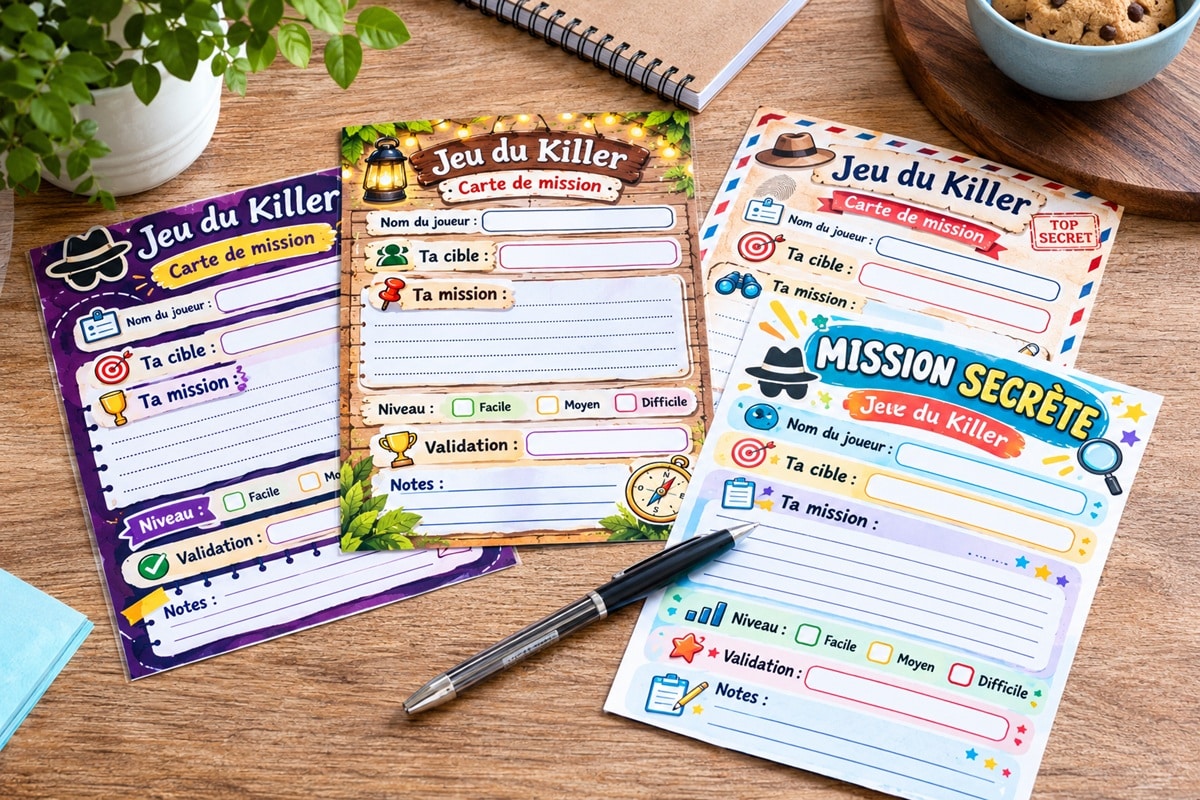 cartes de missions pour le killer